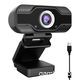 Webcam for the computer. Built-in sound-absorbing microphone 1920x1080 dynamic resolution Auto Focus USB-2
