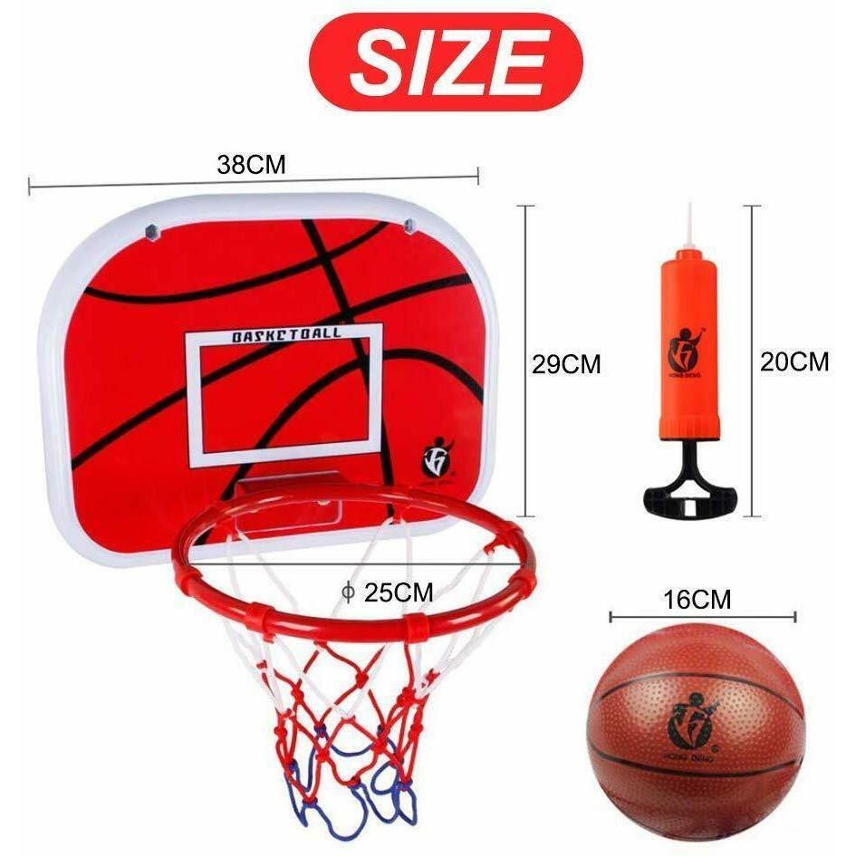 Мини-баскетбольное кольцо с мячом 18 x 12 -дюймов. Hебьющийся щит ...